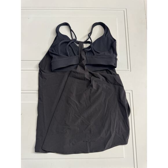 Athleta Strappy Tank Top Size XS Black Built In Bra Activewear - Picture 4 of 6